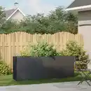 Bild 3 von vidaXL Pflanzkübel Schwarz 200x40x80 cm Kaltgewalzter Stahl 860724