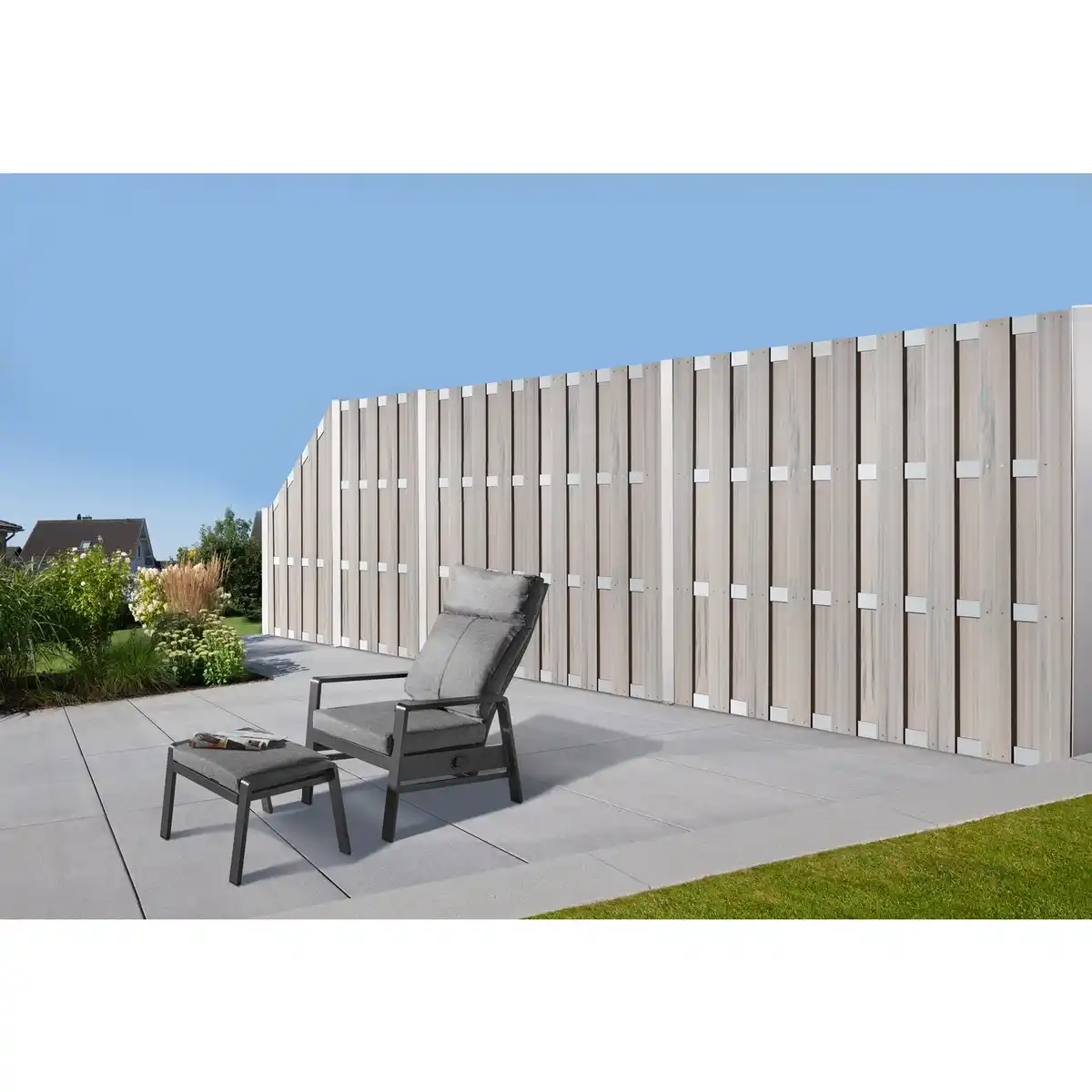 Bild 3 von Mr. GARDENER Sichtschutzzaun »Ibiza«, BxH: 180 x 180 cm, bicolor weiß