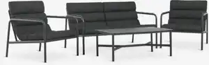 Lounge-Set LILLESTROEM 4 Pers. schwarz