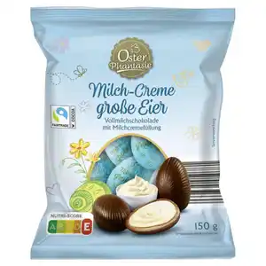 OSTER PHANTASIE Schoko-Ostereier 150 g, Milchcreme