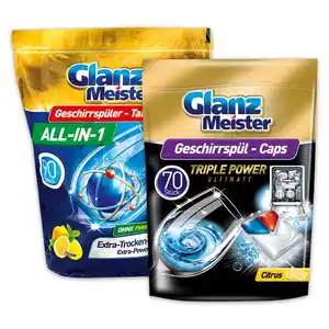GlanzMeister Geschirrspül Tabs / Caps