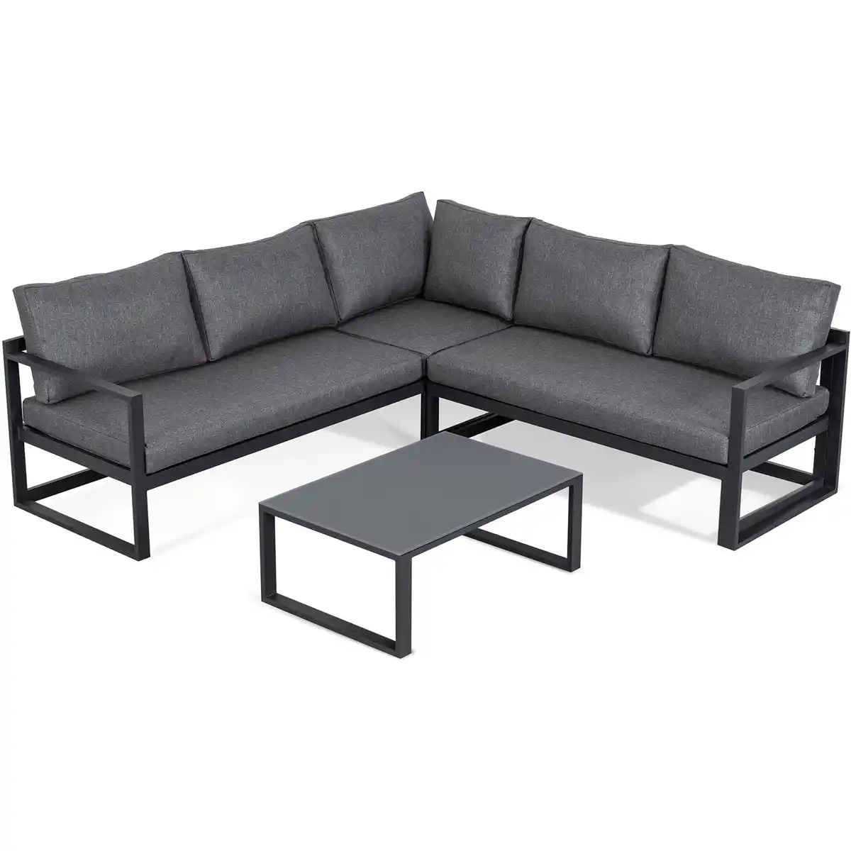 Bild 3 von Lounge-Gruppe Rhodos 3-tlg. Anthrazit