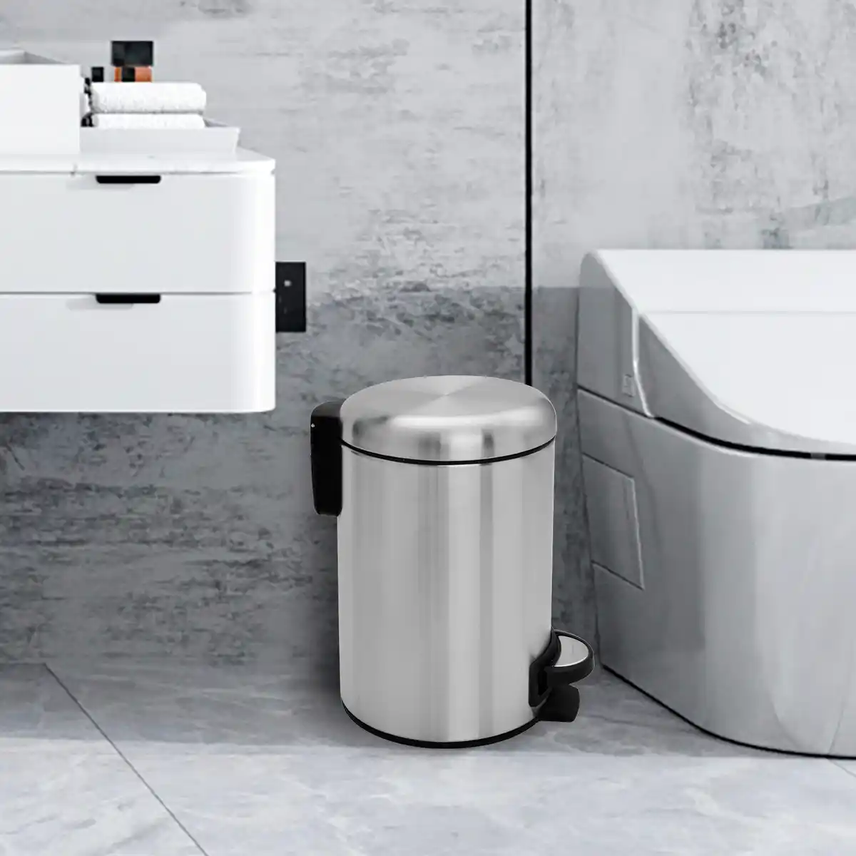 Bild 2 von WELLWATER Kosmetikeimer, 3 l, Edelstahl