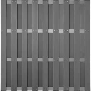 Mr. GARDENER WPC-Bohlenzaun »Ibiza«, Holz-Kunststoff-Verbundwerkstoff, HxL: 180 x 180 cm