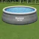 Bild 2 von Bestway Fast Set Aufstellpool-Set Ø 457 x 122 cm Rund Schiefergrau