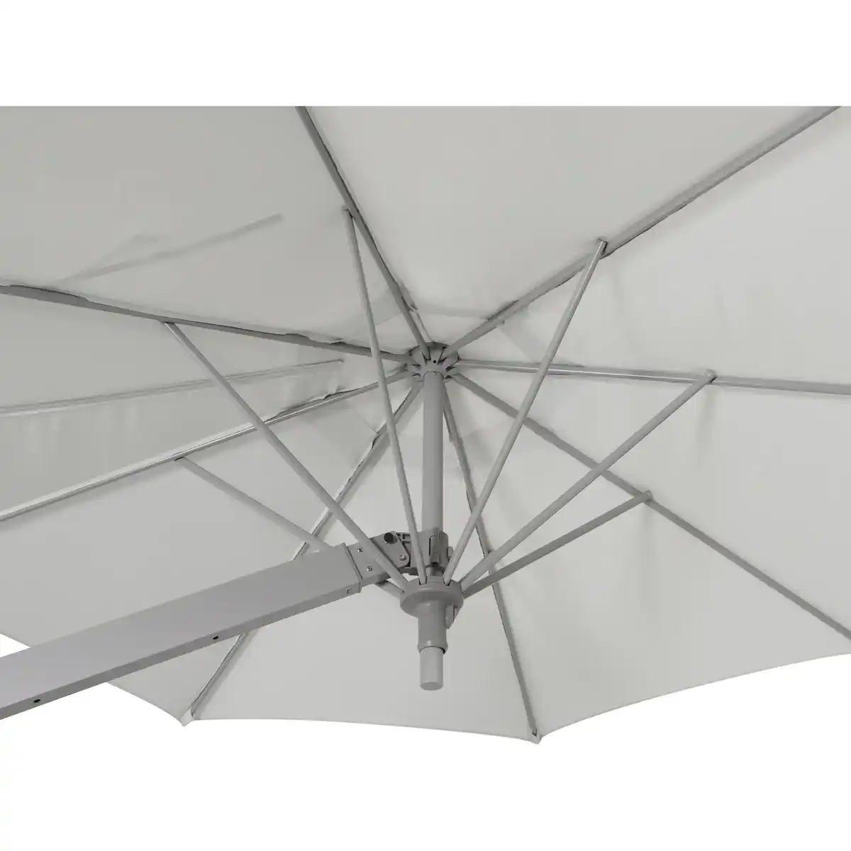 Bild 4 von Ampelschirm Ø 245 cm Grau-Silber mit Dreh- & Neigungsfunktion