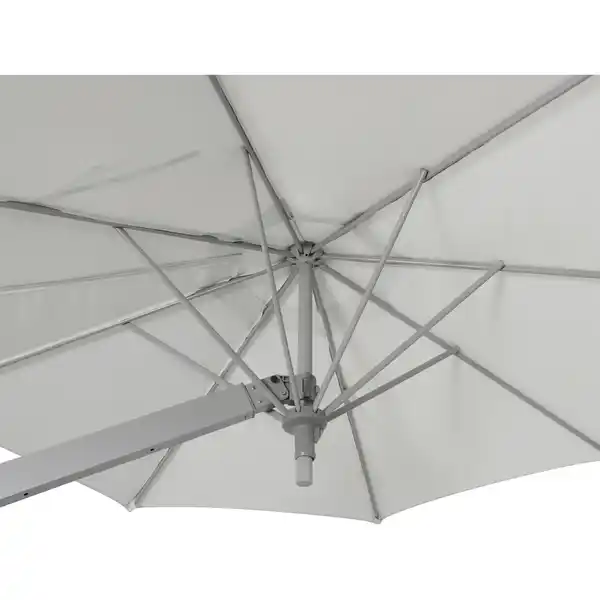 Bild 4 von Ampelschirm Ø 245 cm Grau-Silber mit Dreh- & Neigungsfunktion