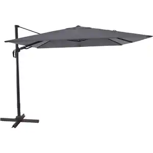 Ampelschirm Aros 2,8 m x 2,8 m Quadratisch Anthrazit mit Kurbel