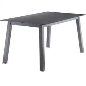 Sieger Gartentisch Rechteckig Eisengrau Schiefer Anthrazit 160 cm x 90 cm