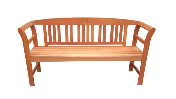 Bild 1 von 3-Sitzer Gartenbank aus Akazienholz, ca. 157 x 48,5 x 82 cm - Rose