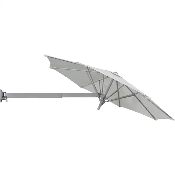 Bild 2 von Ampelschirm Ø 245 cm Grau-Silber mit Dreh- & Neigungsfunktion