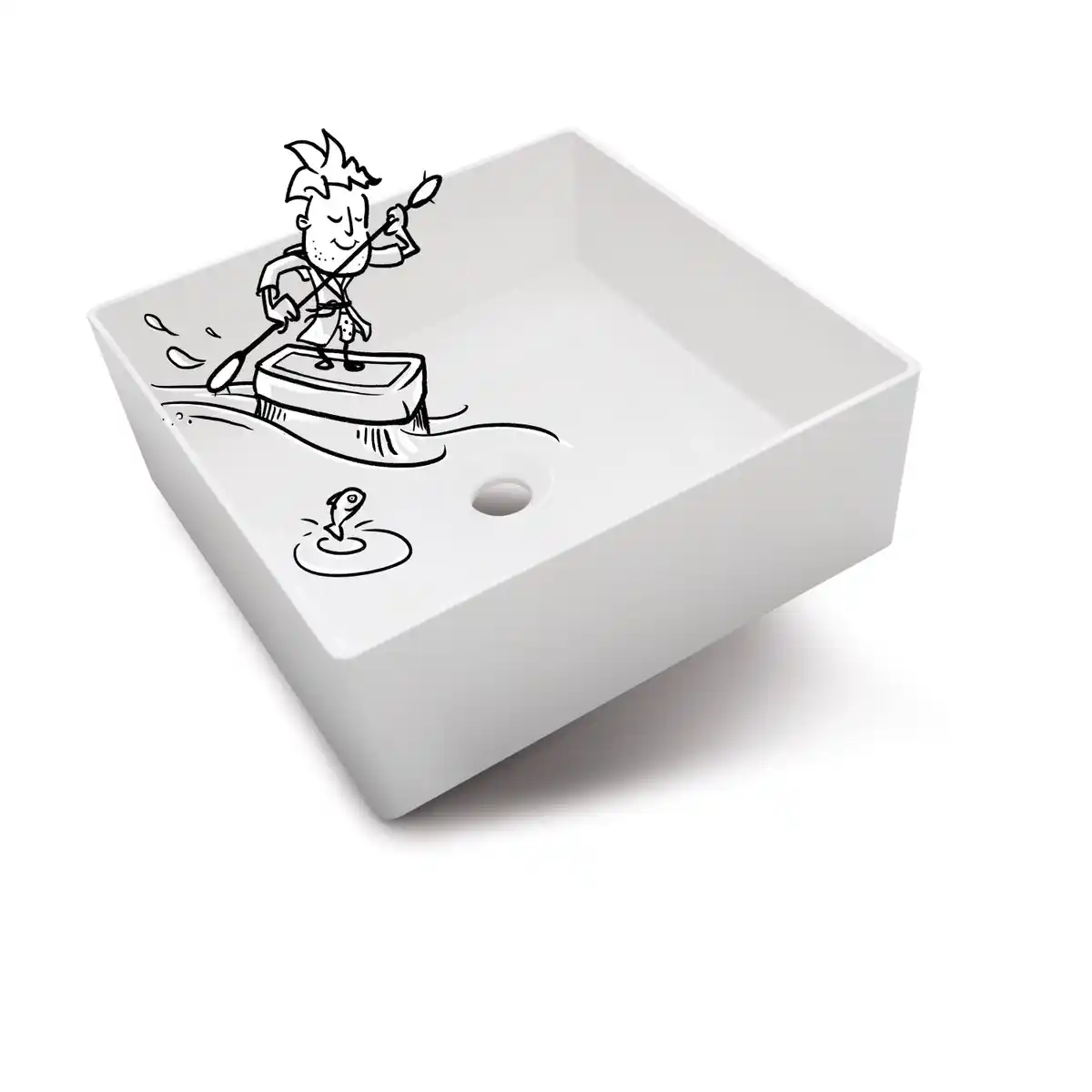 Bild 3 von baliv Aufsatzwaschbecken WBA-7100 41 cm x 41 cm