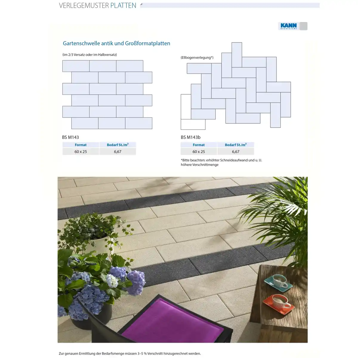 Bild 3 von Kann Gartenschwelle Antik in Holzoptik 60 cm x 25 cm