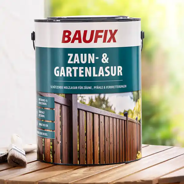 Bild 1 von Zaun- und Gartenlasur, ca. 5 Liter, Anthrazitgrau