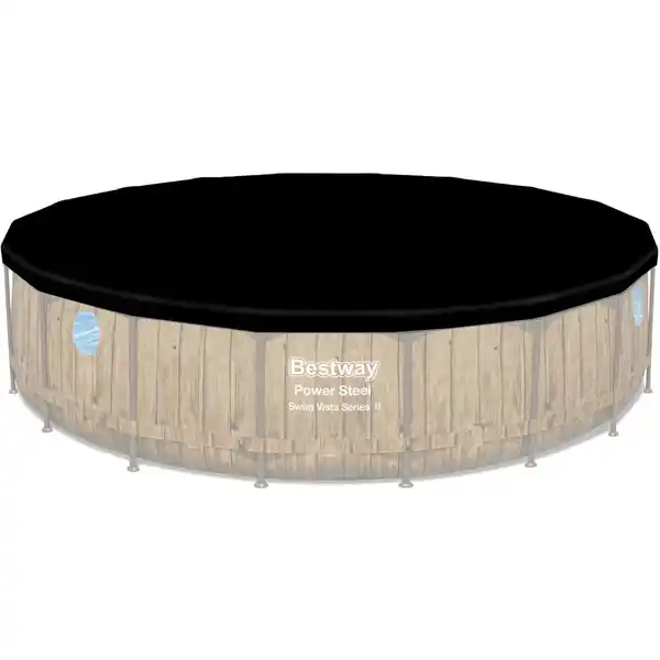 Bild 3 von Bestway Stahlrahmenpool Set Power Steel Swim Vista Ø 549 cm x 122 cm Rund Braun