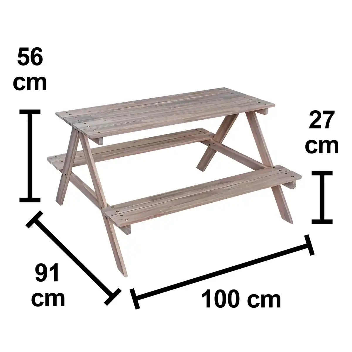 Bild 3 von Kinder-Picknicktisch Bamori Akazie FSC®