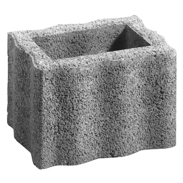 Bild 1 von Pflanzstein Wellino Grau 30 cm x 20 cm x 20 cm