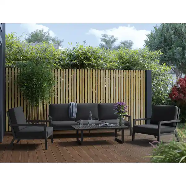 Bild 2 von Lounge-Sessel Springtown Aluminium Schwarz-Dunkelgrau