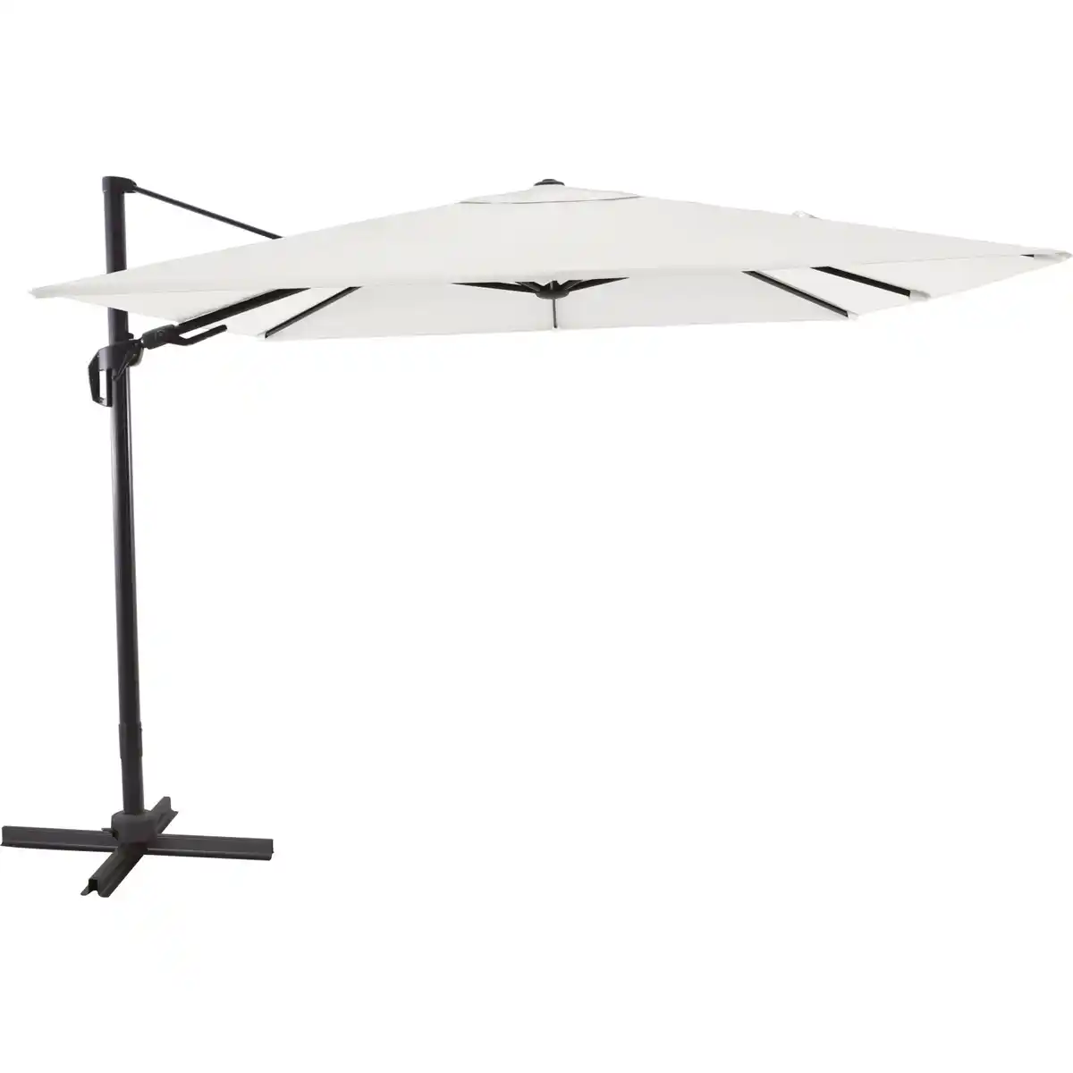 Bild 1 von Ampelschirm Aros 2,8 m x 2,8 m Quadratisch Cremeweiß mit Kurbel