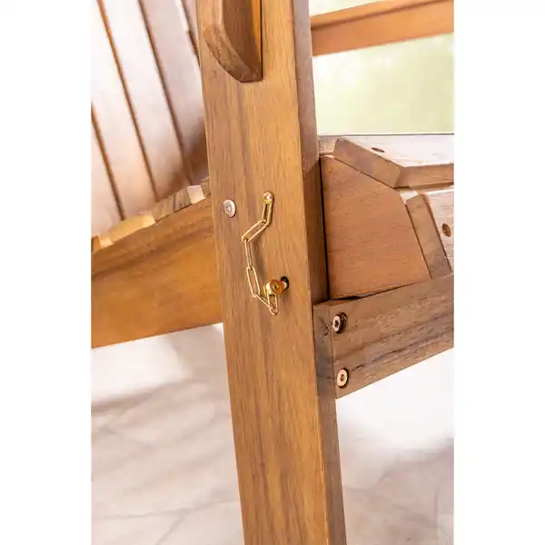 Bild 4 von klappbarer Liegestuhl Adirondack aus Akazie, ca. 84 x 69 x 93 cm - Braun