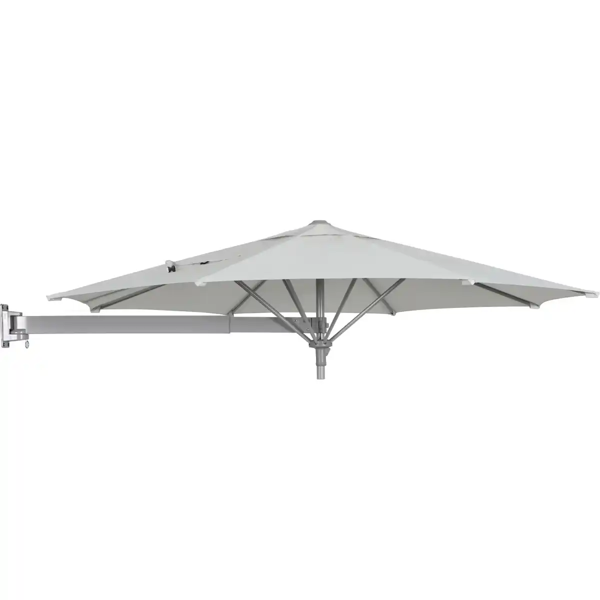 Bild 1 von Ampelschirm Ø 245 cm Grau-Silber mit Dreh- & Neigungsfunktion