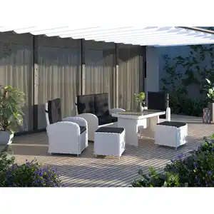 Sitzgruppe Kalgan 6-tlg. Aluminium Eisgrau