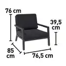 Bild 3 von Lounge-Sessel Springtown Aluminium Schwarz-Dunkelgrau