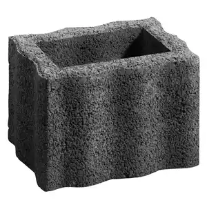 Pflanzstein Wellino Anthrazit 30 cm x 20 cm x 20 cm