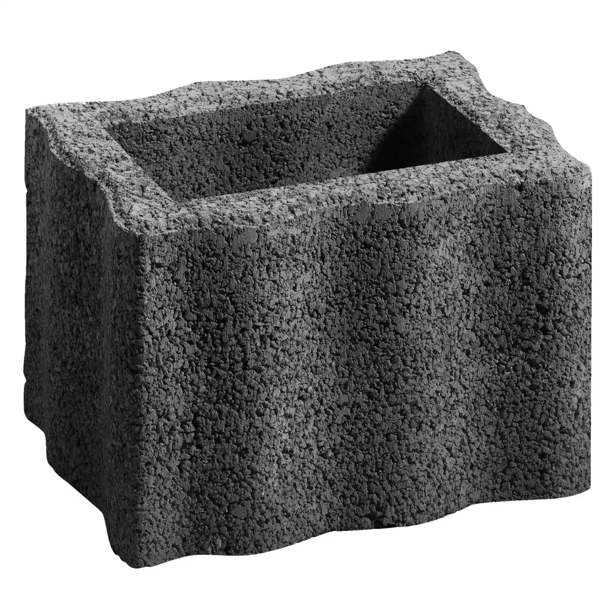Bild 1 von Pflanzstein Wellino Anthrazit 30 cm x 20 cm x 20 cm