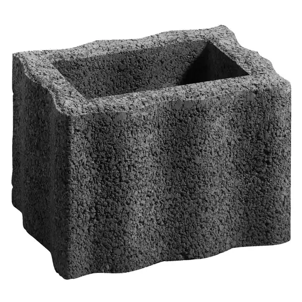 Bild 1 von Pflanzstein Wellino Anthrazit 30 cm x 20 cm x 20 cm