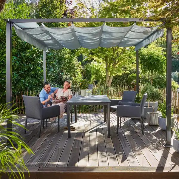 Bild 1 von Pavillon Texhoma Grau 300 cm x 300 cm