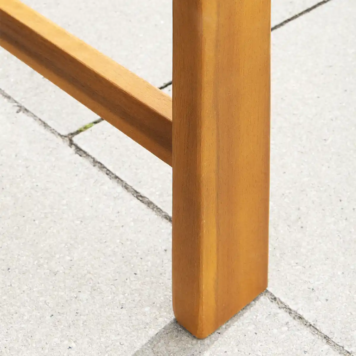 Bild 4 von 3-Sitzer Gartenbank aus Akazienholz, ca. 157 x 48,5 x 82 cm - Rose