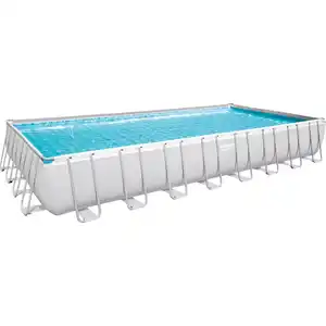 Bestway Stahlrahmenpool-Set Power Steel 956 cm x 488 cm x 132 cm Rechteckig