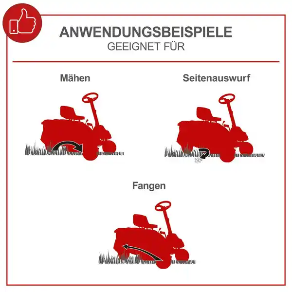 Bild 2 von Benzin-Aufsitzrasenmäher MR230-61 E Start 6 in 1