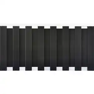 Vorgartenzaun-Element WPC Aluminium Anthrazit 90 cm x 180 cm