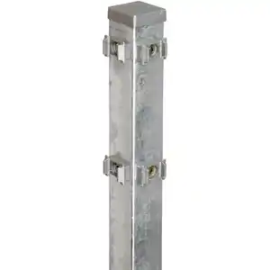 Eckpfosten für Doppelstabmattenzaun Verzinkt 180 cm