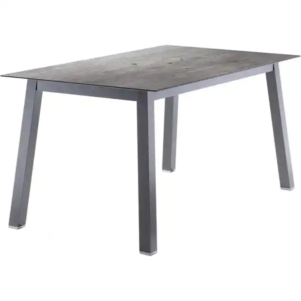 Bild 1 von Sieger Gartentisch Rechteckig Eisengrau Beton Hell 160 cm x 90 cm