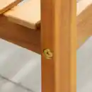 Bild 3 von 3-Sitzer Gartenbank aus Akazienholz, ca. 157 x 48,5 x 82 cm - Rose