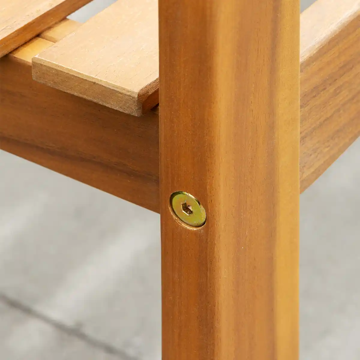 Bild 3 von 3-Sitzer Gartenbank aus Akazienholz, ca. 157 x 48,5 x 82 cm - Rose