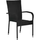 Bild 1 von Stapelstuhl Soncor Stahl mit Armlehnen Schwarz