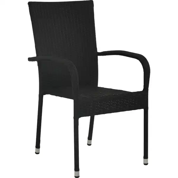 Bild 1 von Stapelstuhl Soncor Stahl mit Armlehnen Schwarz