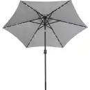 Bild 4 von Sonnenschirm Wando Ø 270 cm Grau mit Kurbel und LED-Beleuchtung