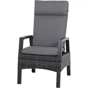 Siena Garden Gartensessel Taranto Aluminium verstellbar Anthrazit/Matt