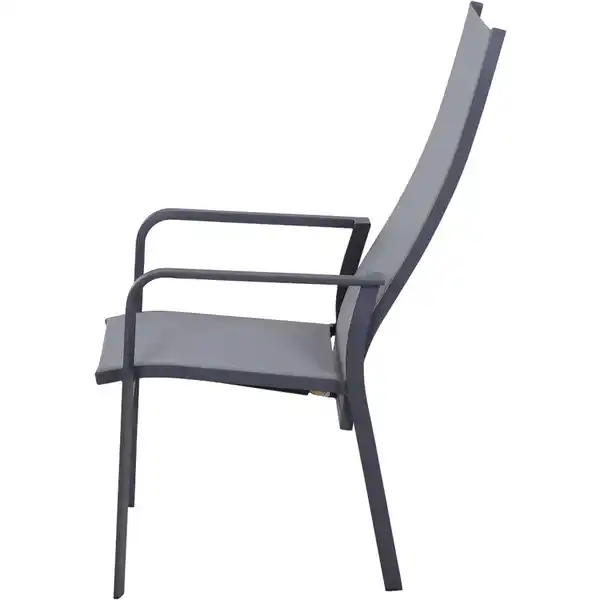 Bild 4 von Siena Garden Gartensessel Carlton Aluminium verstellbar Dunkelgrau