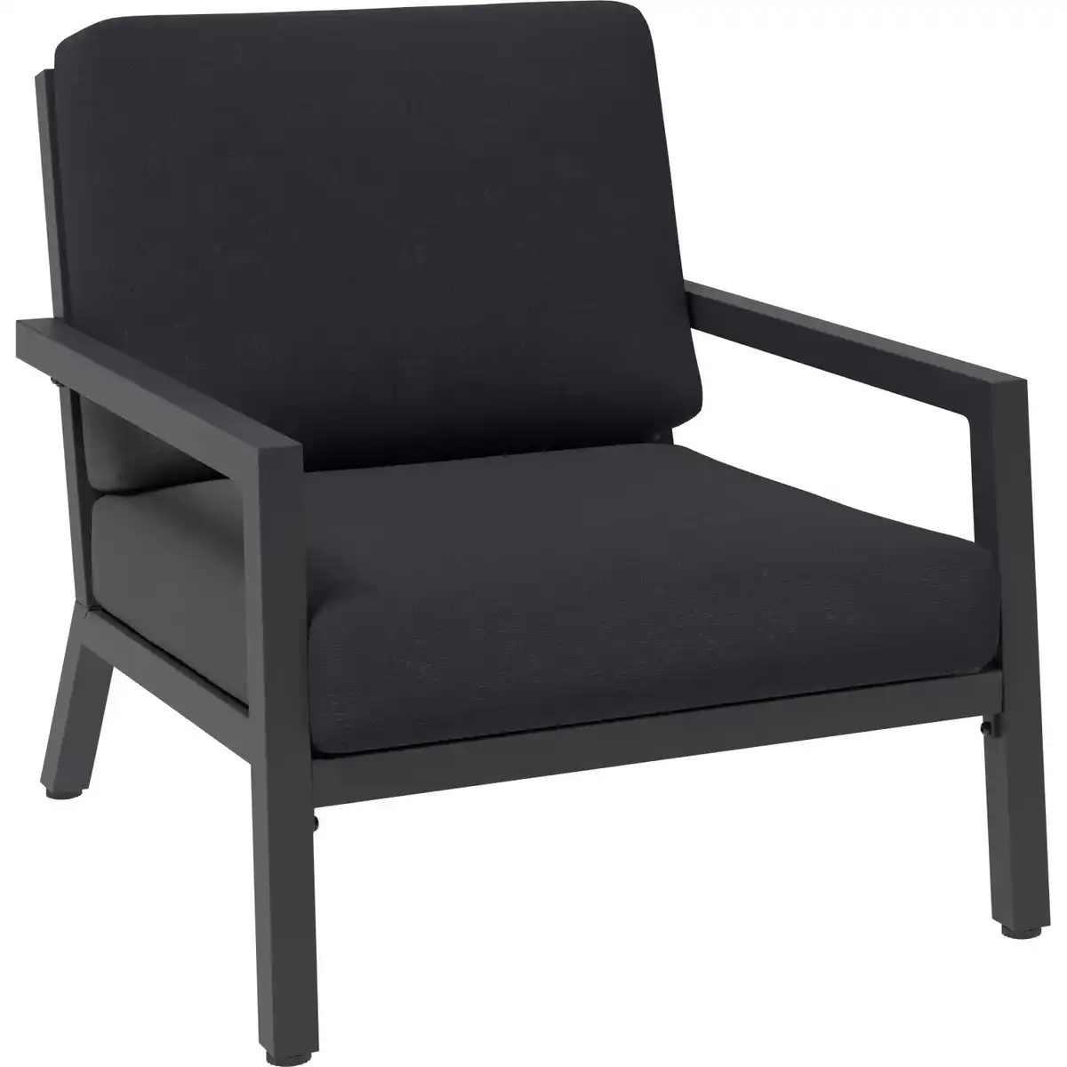 Bild 1 von Lounge-Sessel Springtown Aluminium Schwarz-Dunkelgrau