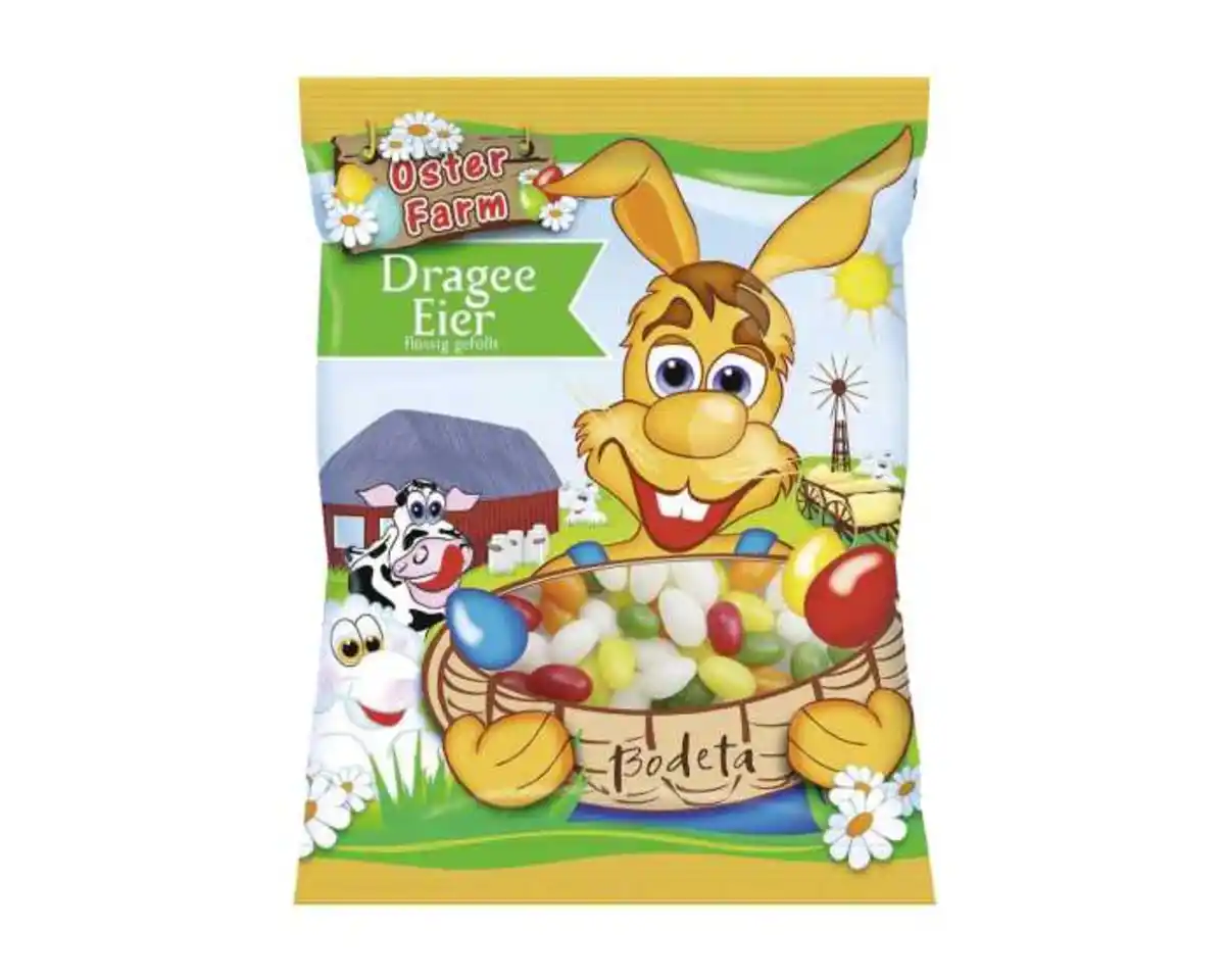 Bild 1 von Bodeta Bonbon Dragee-Eier flüssig gefüllt 125g