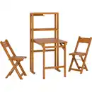 Bild 1 von Balkonmöbel-Set Marmora mit Regalfunktion 3-tlg. Akazie Geölt