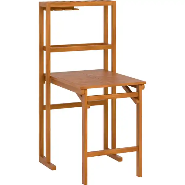 Bild 2 von Balkonmöbel-Set Marmora mit Regalfunktion 3-tlg. Akazie Geölt