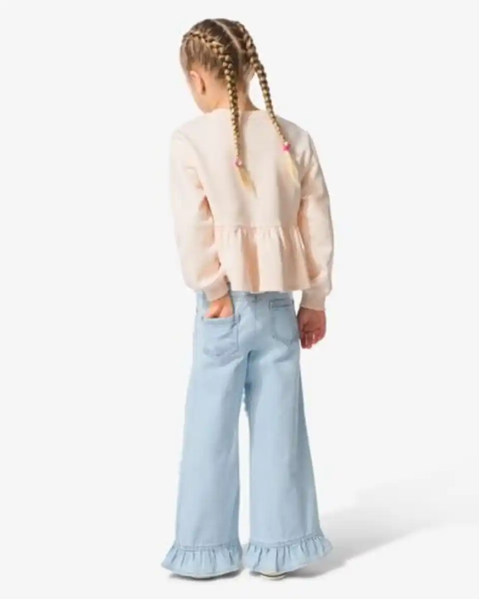 Bild 4 von Kinderhose mit Blumen hellblau