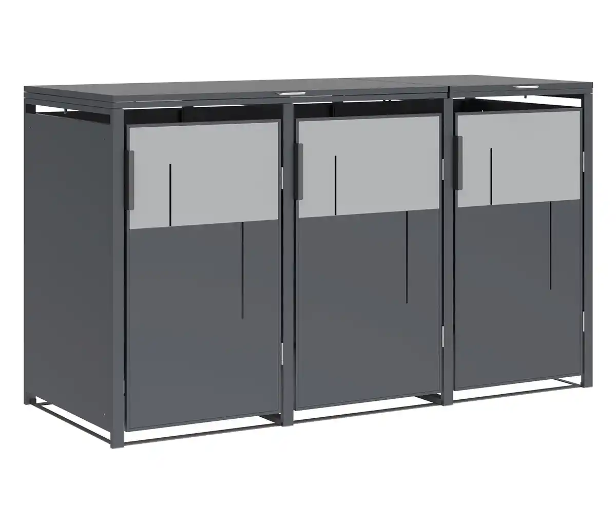 Bild 1 von Mülltonnenbox, grau,3er